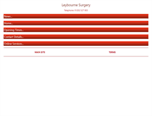 Tablet Screenshot of leybournesurgery.co.uk